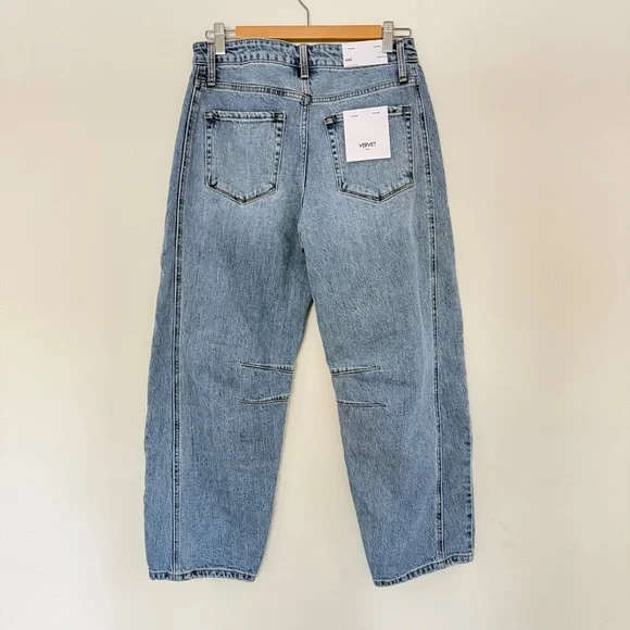 Vervet Blue Women's Kate Barrel Fit Jeans - Light Blue - Picture 4 of 16